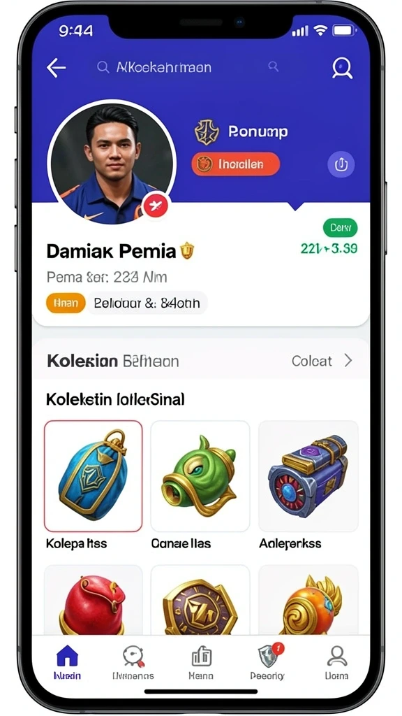 Tampilan antarmuka yang bersih dan modern.