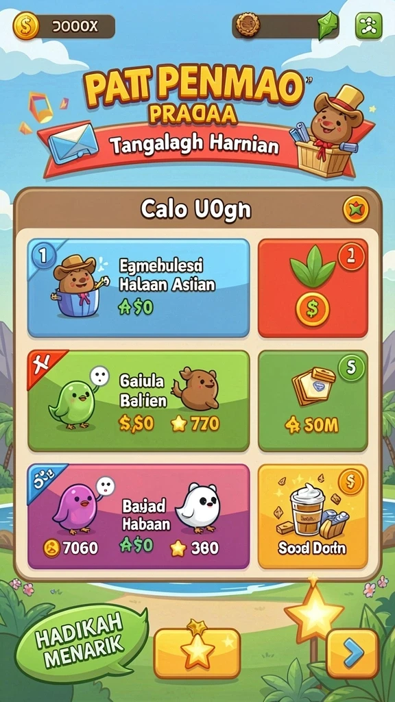 Tampilan antarmuka yang modern dan menarik.