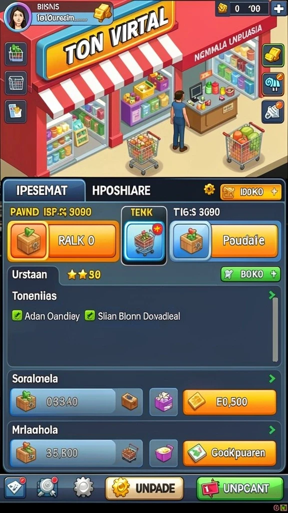 Tampilan menu utama yang menarik dan mudah digunakan.