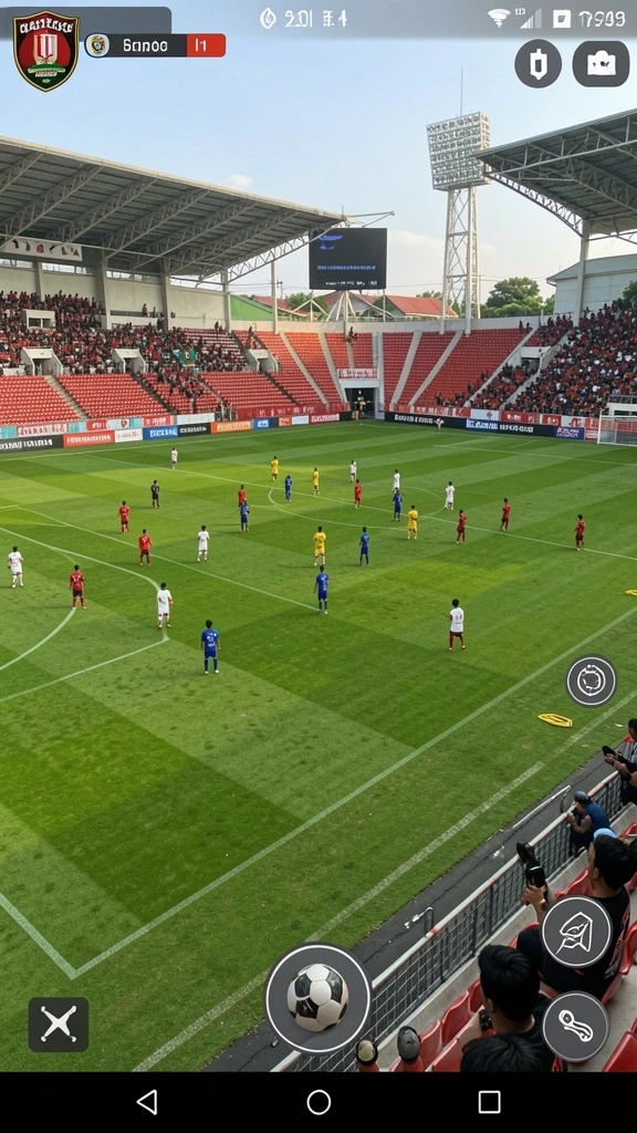 Tampilan menarik dengan grafik yang penuh warna.