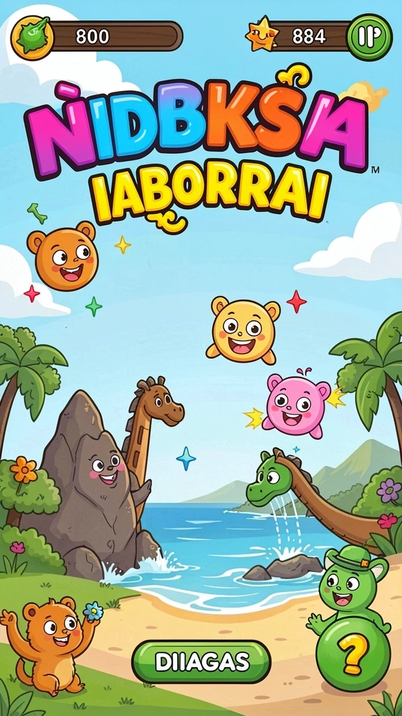Tampilan gameplay dengan level yang menantang.