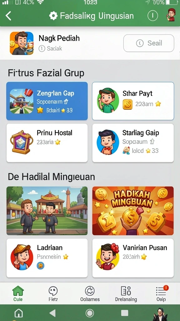 Level yang penuh tantangan dan seru untuk dijelajahi.