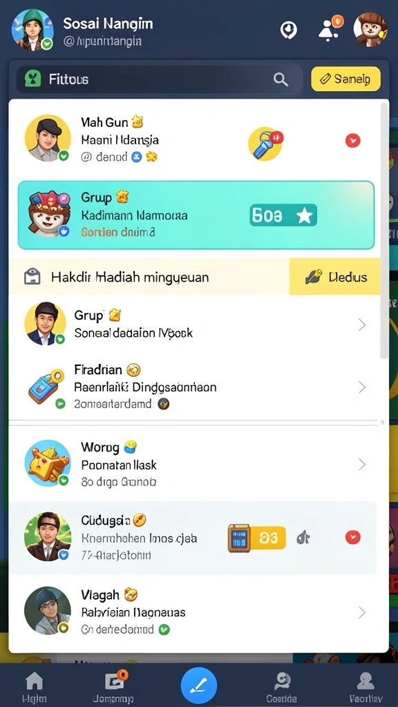 Fitur multiplayer untuk bermain bersama teman.