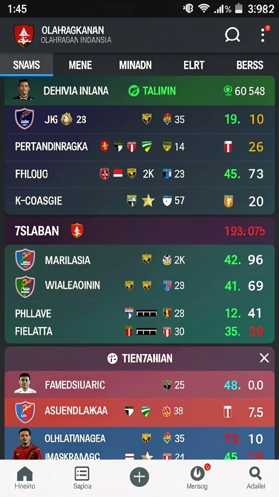 Sistem navigasi yang mudah digunakan untuk semua pemain.