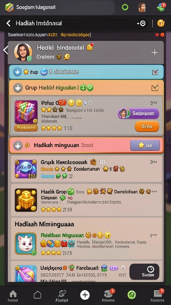 Fitur kompetitif dengan leaderboard yang menantang.