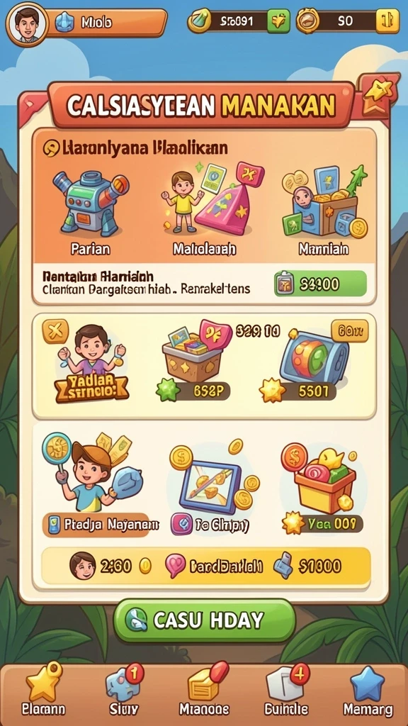 Screenshot aplikasi JELAS777 menampilkan tampilan antarmuka yang intuitif.