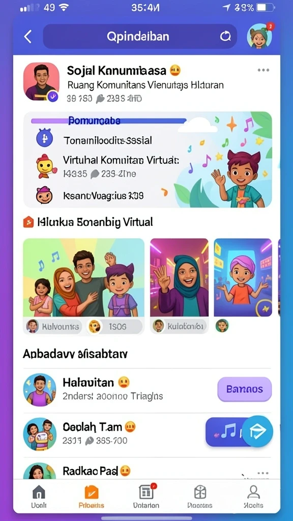 Fitur komunitas yang mendukung kolaborasi dan berbagi tips.