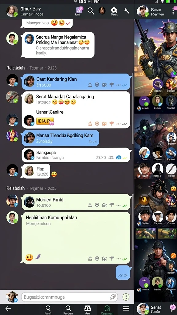 Tangkapan layar bagian hadiah dengan berbagai item menarik.