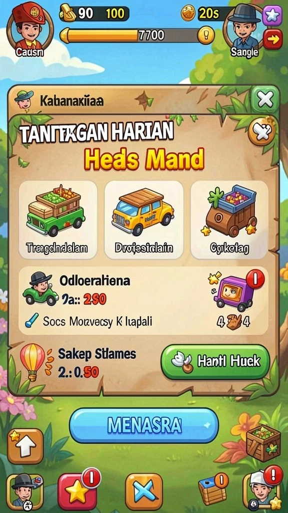 Karakter-karekter unik yang siap untuk dipilih.