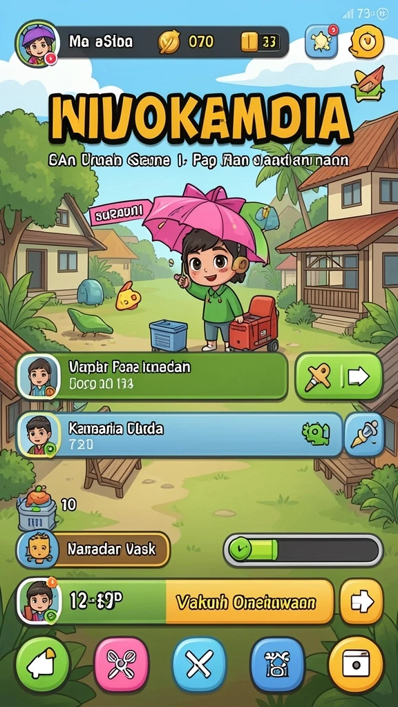 Karakter NPC yang ramah dan interaktif.
