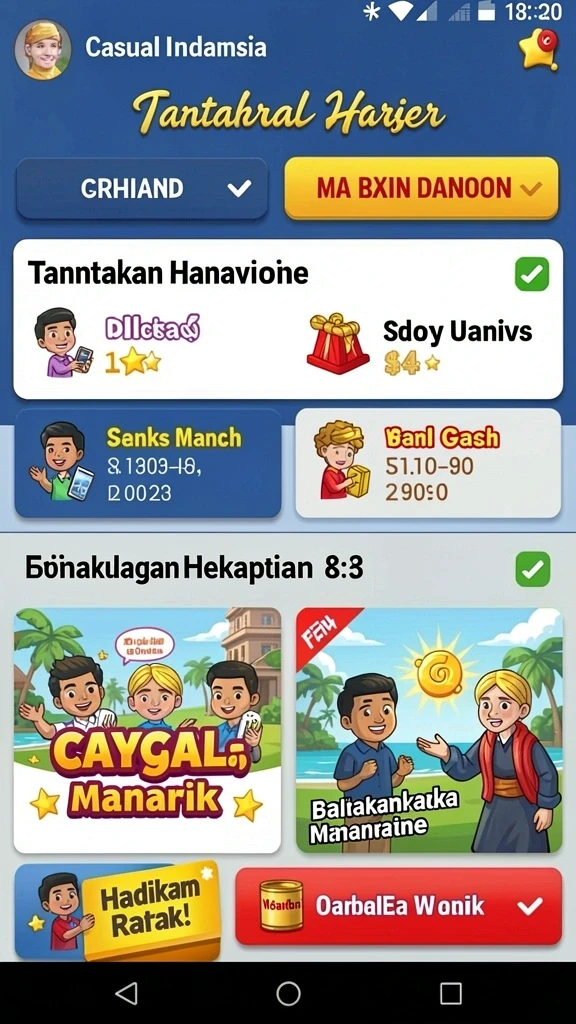 Misi yang menantang dan seru untuk diselesaikan.