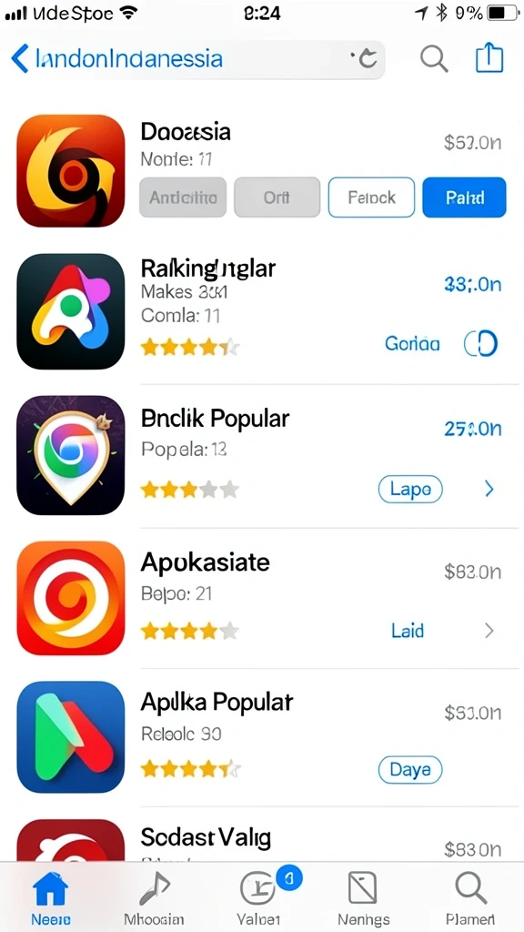 Tampilan awal game dengan karakter utama yang siap berpetualang.