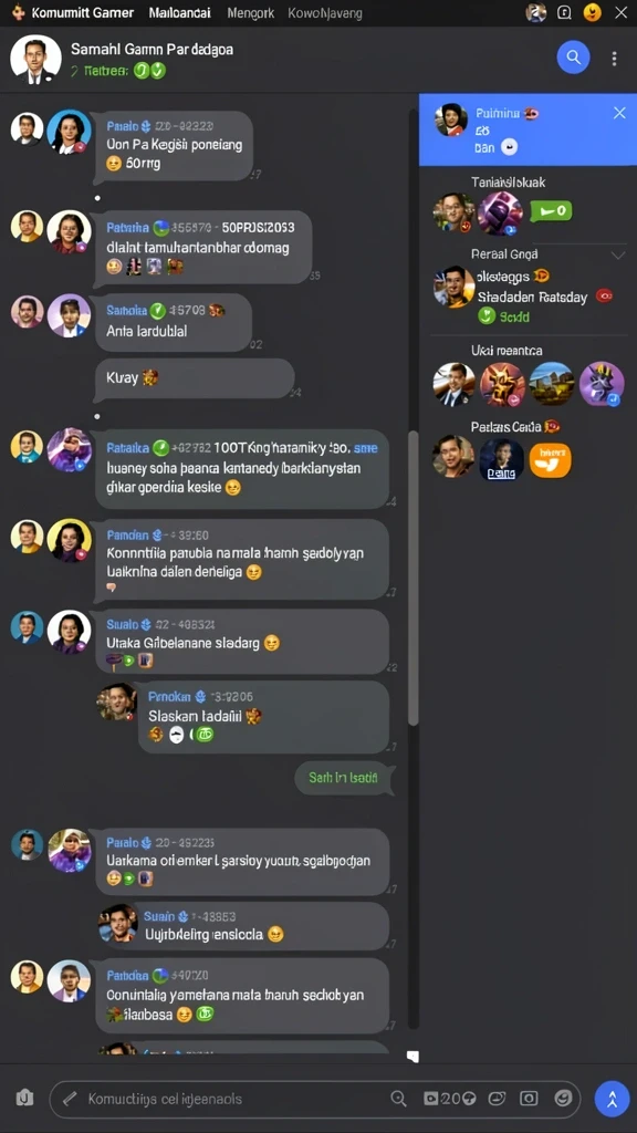 Fitur komunitas yang memungkinkan interaksi antar pemain.